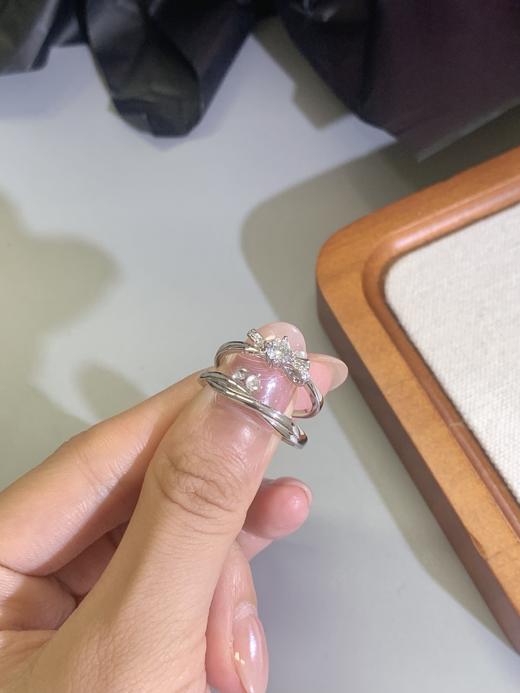 卡蒂罗KADER 甜心结缘情侣对戒 情人节限定♡浪漫蝴蝶结 在逃公主小众轻奢设计可调节戒 恋爱告白赠女朋友 商品图5