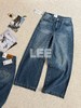 Lee商场同款26夏新Slouchy超宽松阔腿牛仔裤中蓝女 商品缩略图3