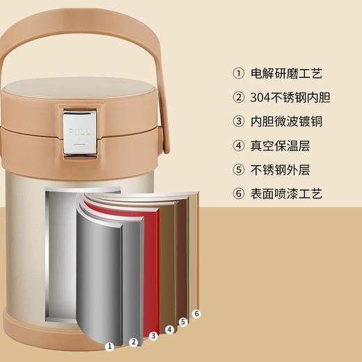 浮士德 爱丁堡提锅 BW-1018 保温饭盒桶上班族便当 商品图4