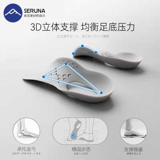 SERUNA足弓支撑扁平足矫正鞋垫xo型腿足内外翻足底矫形矫正器高鞋垫 商品图1