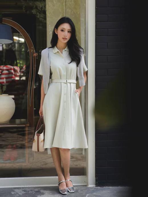 Hazzys哈吉斯POLO连衣裙女春夏季宽松翻领裙子潮 商品图0