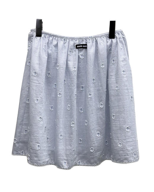 女款花边条纹衬衫半裙套装la017 商品图2