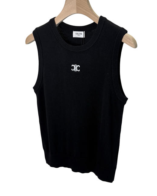 女款刺绣针织背心he008 商品图0