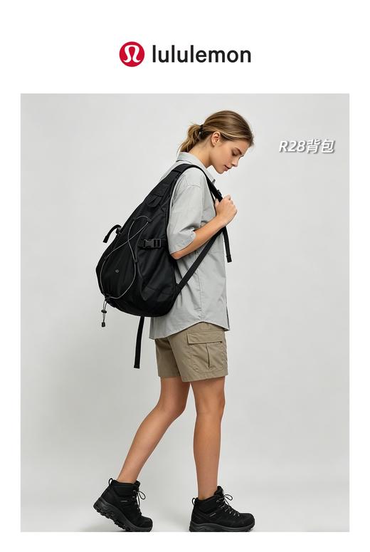 2026夏季新款lululemon男女情侣款工装风机能单肩斜背包 商品图0