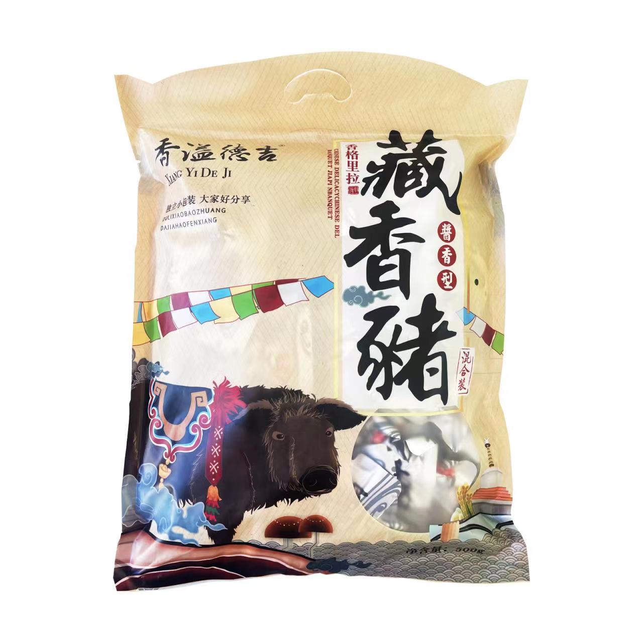 香溢德吉 藏香猪肉混合口味 (炭烤味+香辣味)500g/袋