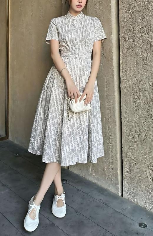 女款提花印花衬衫裙hu010 商品图3