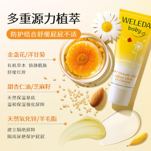 【品牌直营】Weleda维蕾德 金盏花婴儿护臀膏 保护臀部 pp霜 75ml/盒 商品图1