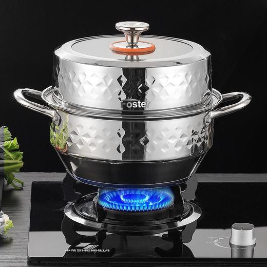 浮士德 德比星钻三层蒸锅 HG-1056 不锈钢蒸锅加厚大号 商品图6