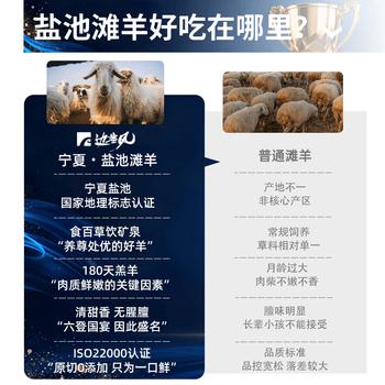 边塞风宁夏盐池滩羊肉 剔骨后腿肉净重1斤 原切烧烤生鲜食材 地标产品 商品图3