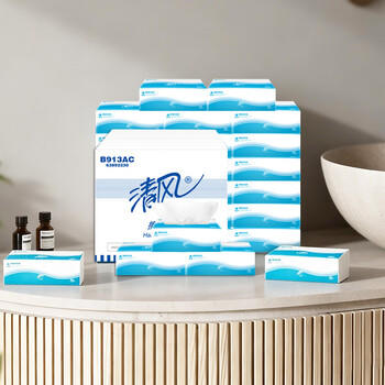 清风抽纸 擦手纸单层200张*20包 商用纸巾酒店商场洗手间厕所整箱批发 商品图4