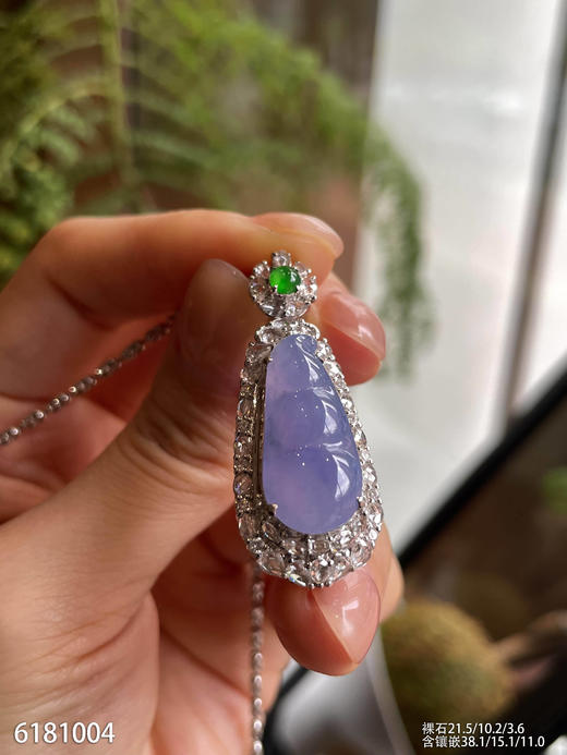 6181004，紫罗兰福豆吊坠。具体价格微信咨询 商品图3