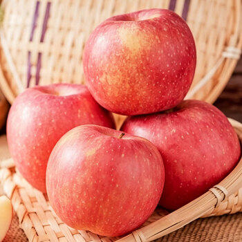 京鲜生山东栖霞红富士苹果 12粒 净重5斤 单果190g-240g 生鲜礼盒 商品图2