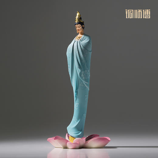 铜师傅《云影》客厅桌面铜观音摆件 家居装饰工艺品 商品图2