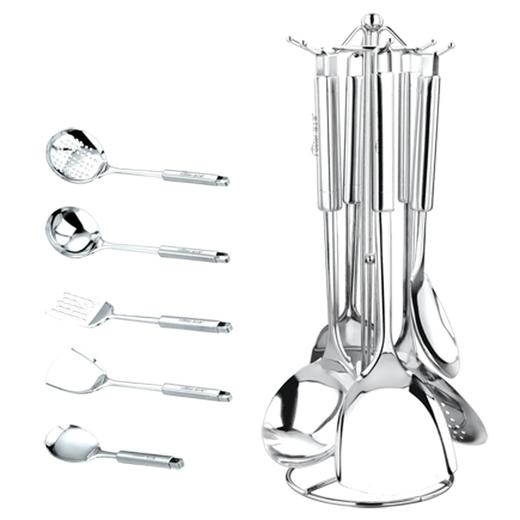 浮士德 居家宝全钢手柄六件套 FH-AG028 不锈钢铲勺套装 商品图1