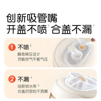 世喜直饮奶瓶2-3岁防喷奶宝宝婴儿ppsu6岁吸管杯300ml 商品图0