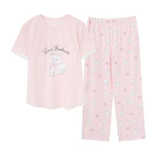 【内衣店庆提前购】【一口价】【洋甘菊凉感棉】3楼安莉芳芬狄诗随性放松圆领套头女士家居服套装FL00749吊牌价799元现价499元 商品图3