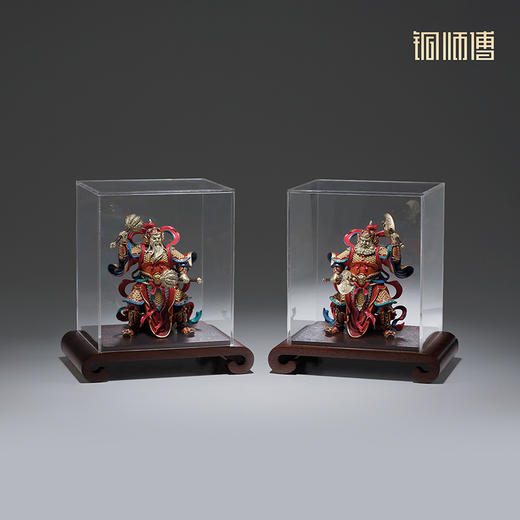 铜师傅 见微系列《门庭永固》客厅门神铜摆件 家居装饰工艺品 商品图3