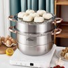 浮士德 纽波特蒸锅 HG-1088 加厚三层蒸锅大容量馒头锅 商品缩略图0