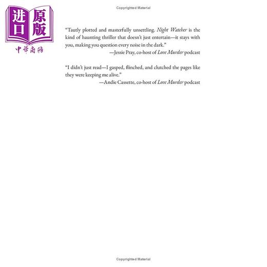 预售 【中商原版】守夜人 Night Watcher 英文原版 Daphne Woolsoncroft 商品图2