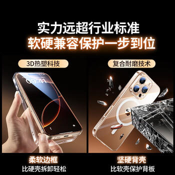 绿联 适用iPhone15promax手机壳苹果15ProMax磁吸壳保护套MagSafe 防摔耐磨镜头全包 超薄简约 商品图2
