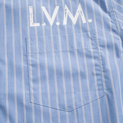 男款棉质府绸印花短袖衬衫la 商品图2