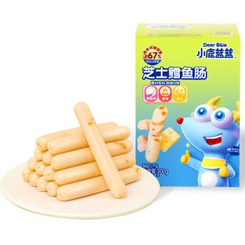 小鹿蓝蓝DHA高钙香椰爆浆鳕鱼肠宝宝零食营养解馋休闲鱼肠200g 商品图3