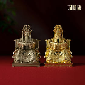 铜师傅 见微系列《威德广济龙王爷》客厅桌面铜菩萨摆件工艺品