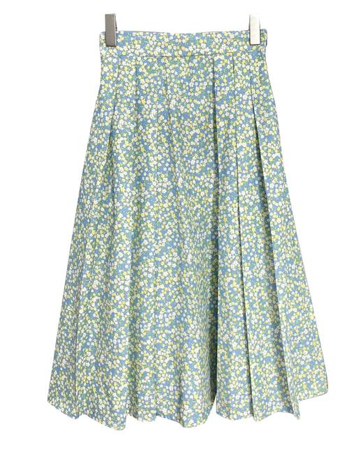 女款碎花高腰百褶半身裙la020 商品图0