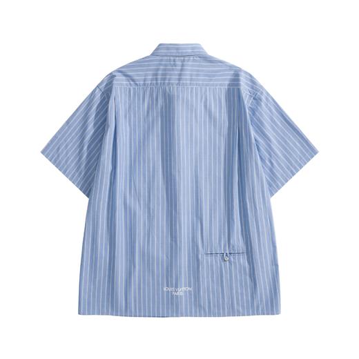 男款棉质府绸印花短袖衬衫la 商品图1