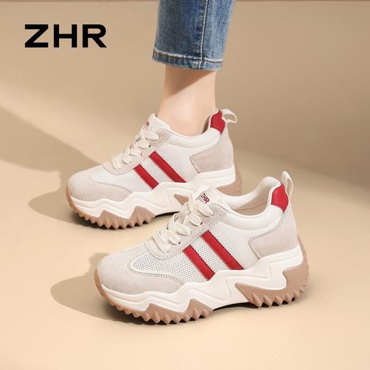 【7.5CM】ZHR内增高德训鞋网面透气阿甘鞋夏季新款轻便小个子女鞋 商品图8