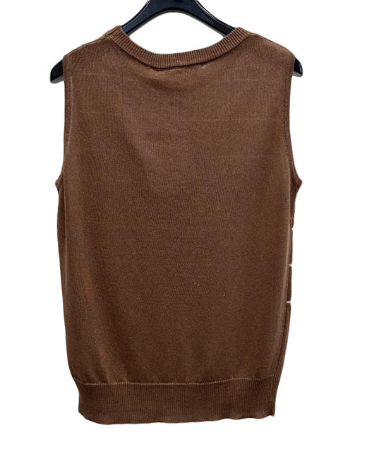 女款条纹刺绣针织背心zo010 商品图1