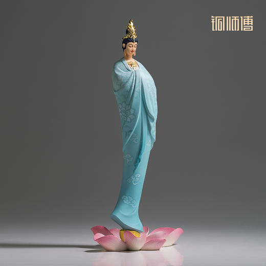 铜师傅《云影》客厅桌面铜观音摆件 家居装饰工艺品 商品图1