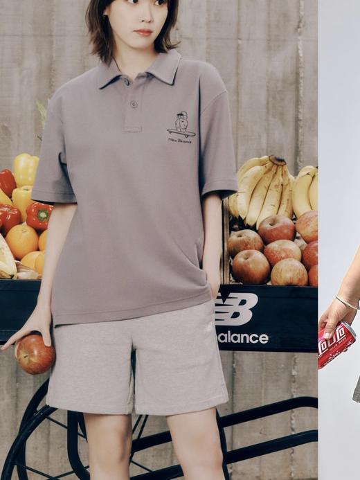 付款减库存！保真，New Balance × IU 同款 滑板小人系列休闲   Polo 衫短袖 滑板狗短袖 商品图5