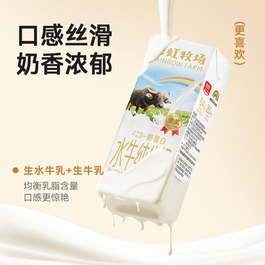 【预计5.6日陆续发货】【广州C仓发货】【特惠57.5元】彩虹牧场水牛纯牛奶200ml*10盒 （效期至26年6月22日）-专享价 商品图3