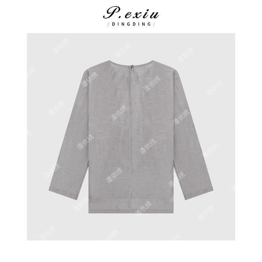 PanYiXiu/潘依绣【雾野山茶】天丝醋酸清冷风肌理感衬衫 W-62786 商品图2