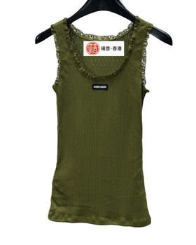 女款棉质蕾丝边针织背心lv017