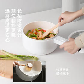 olayks立时 电煮锅小电锅宿舍小锅多功能电热锅学生宿舍泡面电火锅多用途锅 1.5L