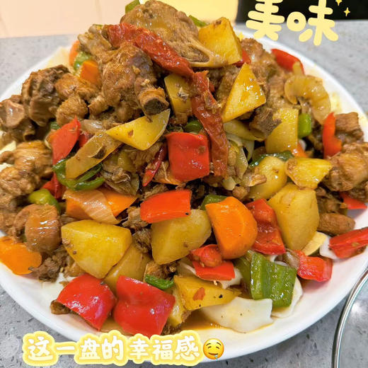 新疆风味大盘鸡 1600g/罐 整只小公鸡 下单后现炒 低温锁鲜 京东冷链发货 商品图2