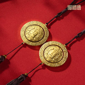 铜师傅《转大运》《赚大钱》客厅桌面铜挂件 送礼解压装饰工艺品