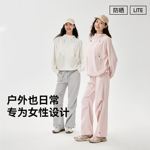 MOLYVIVI 盈感活力运动防晒衣女防紫外线透气专业防晒服遮阳皮肤衣 商品图3