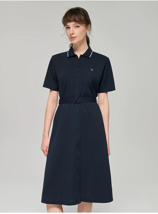 Hazzys哈吉斯POLO连衣裙女春夏季宽松翻领裙子潮 商品图3