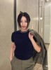法国鳄鱼女装26夏季新款舒适百搭绞花短袖针织衫 商品缩略图1