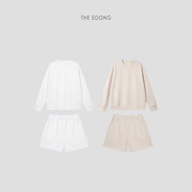 THESOONG|"松弛日常"亚麻混纺肌理感舒适运动休闲套装HWWY8864-A / HWWY8864-B