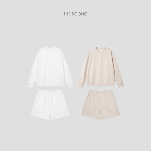 THESOONG|"松弛日常"亚麻混纺肌理感舒适运动休闲套装HWWY8864-A / HWWY8864-B 商品图0
