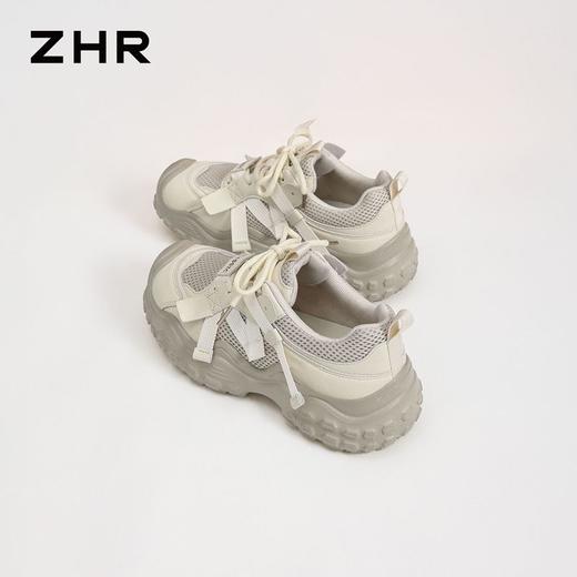 ZHR则则厚底运动休闲鞋女春夏季网面透气大头老爹鞋软底户外登山鞋 商品图1