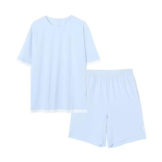 【内衣店庆提前购】【一口价】3楼安莉芳芬狄诗男士睡衣套装舒适圆领短袖短裤家居服FLM0747吊牌价699元现价469元 商品图5