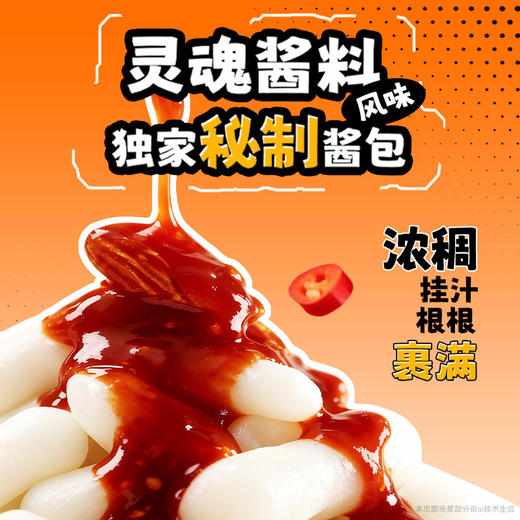 【食光说.韩式年糕】 韩式甜辣 、火鸡芝士两个口味 简单操作就能 get 韩料店同款 商品图3
