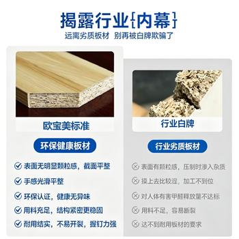 欧宝美电脑桌家用学生书桌书架一体电脑桌办公桌卧室洞洞板电竞组合 /家具 /桌类 /电脑桌 商品图2