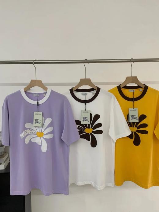 【xjwm1】情侣撞色圆领雏菊贴布绣圆领短袖T恤！！ 商品图2