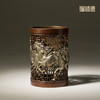 铜师傅《八骏笔筒》书房客厅铜摆件 家居工艺品 老师礼物 商品缩略图4